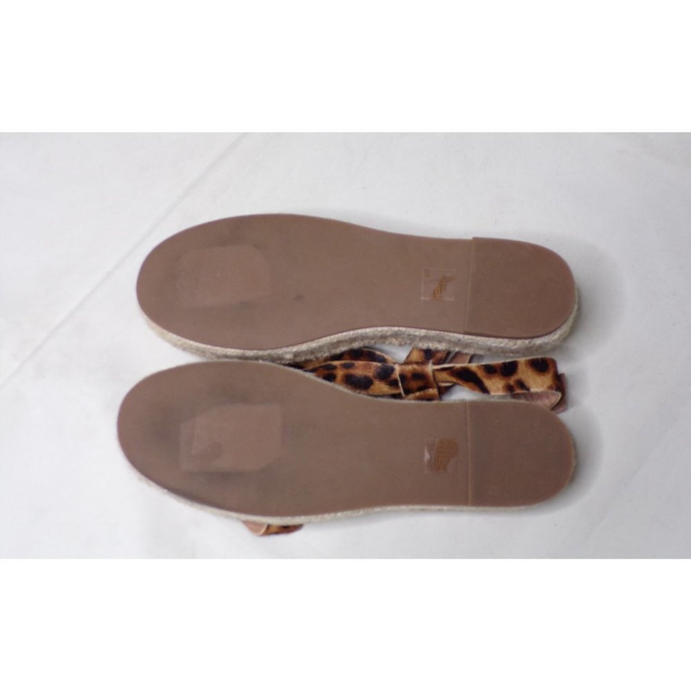 MADEWELL Malia Espadrille Sandal Leopard Calf Hair 9 NEW $138 - Picture 10 of 10